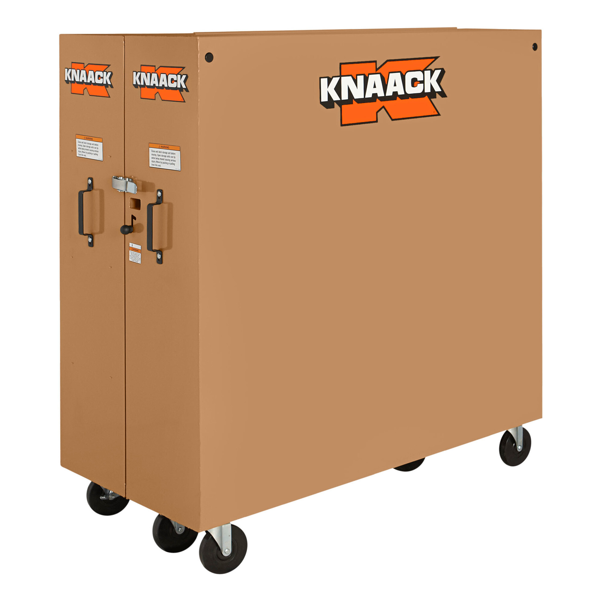 KNAACK Jobmaster Folding Rolling Cabinet, 60.9 Cu. Ft., Tan, Model# 100-KL